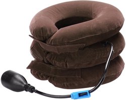 Nek Ontspanner Kussen - Stress - Massage - Opblaasbaar - Pomp