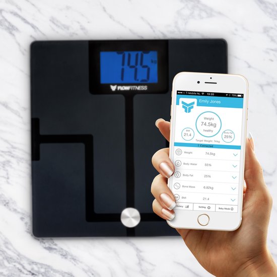 Flow Fitness Bluetooth body analyser scale BS50