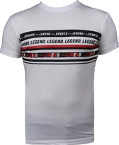 T-Shirt Wit Legend Sports  2XS