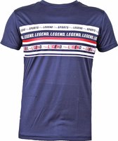 t-shirt navy blauw DriFit Legend inspiration quote  XS