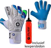 Elite - Aqua H - Keepershandschoenen - inclusief Keepersbidon & Elite Andalucia sleutelhanger - maat 11 - voetbal keepershandschoenen - keepershandschoen - Goalkeeper handschoen