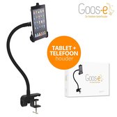 GOOS-E Tablet houder + Telefoon houder - COMBIPAKKET - universeel - flexibel - sterk - stabiel- stijlvol
