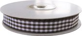 Geruit Lint 22mm (2,2cm) | Lint met Ruitjes | Gingham Plaid | Bruin | Cadeaulint | Decoratielint | Rol: 22 meter