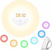 Wake up light | FM Radio | Alarm | Wekker | Snooze | 6 Verschillende Kleuren | Multi Kleur | 10 lichtinstellingen |