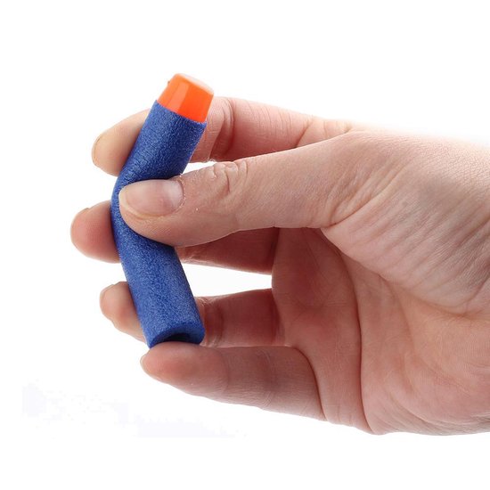 Airlab 100 Stuks Navulpijlen Voor Nerf – 7,2 Cm Schuimdarts – Compatibel Met N-Strike Elite Blasters – Blauw – Met Opbergzakje – Veilig Speelgoed Voor Kinderen Vanaf 8 Jaar