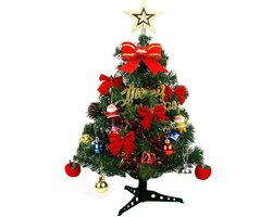 Mini kerstboom met decoratie en lichtjes - 60CM - verlichting op batterijen  | bol.com