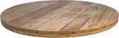 Rond tafelblad - ø130 cm - Mangohout - Naturel