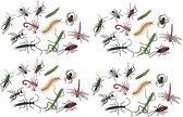 Halloween 48x Plastic Halloween insecten - speelgoed/decoratie/insecten/Halloween