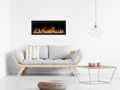 A-Flame ROY107 elektrische haard zwart inbouw LED of wand