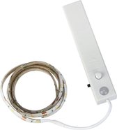 Flexibele Led strip met Sensor - 1 Meter - Draadloos - Warm Wit - Met bewegingssensor - Met plakstrip