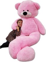 Teddybeer - XXL - 220 cm - roze