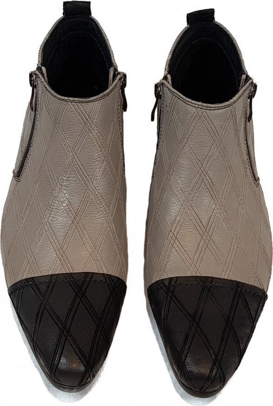 ZERBA - Botte pour homme - Taille 44 - Gris - Cuir - Baroncino