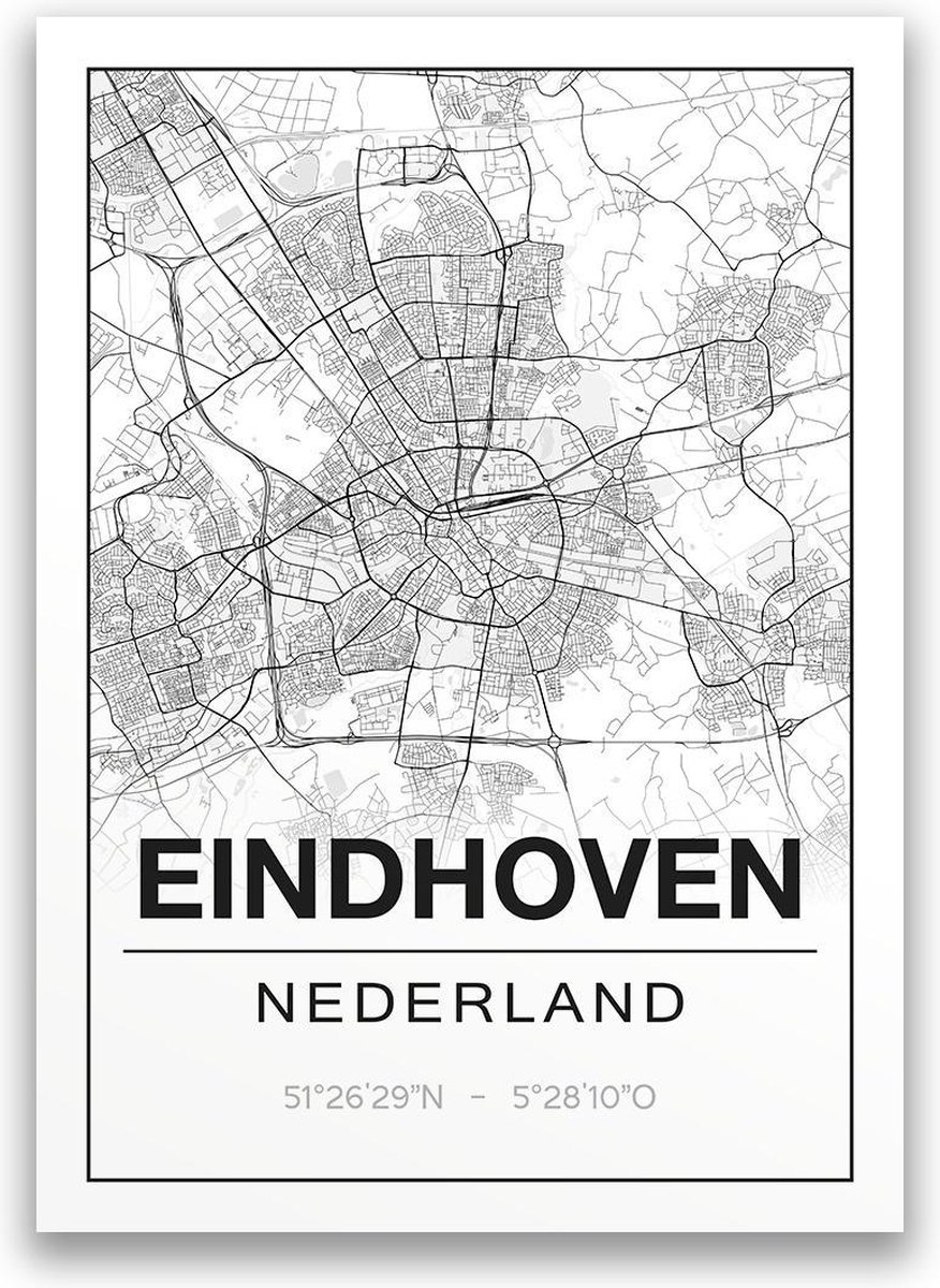 Poster/plattegrond EINDHOVEN A4