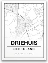 Poster/plattegrond DRIEHUIS - A4