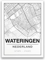 Poster/plattegrond WATERINGEN - A4