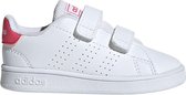 adidas Advantage I Meisjes Sneakers - Ftwr White/Real Pink S18/Ftwr White - Maat 20
