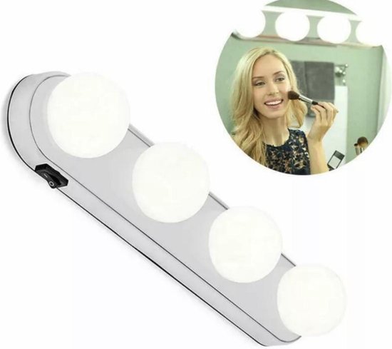 Make up lamp spiegel - MET ZUIGNAPPEN - make up lamp - studio... | bol.com