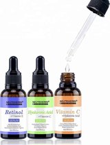 Vitamine C Serum Set - Retinol - Anti age - Anti acne - Hydraterende werking - Celvernieuwing - Tegen pigmentvlekken - Gezichtsverzorging