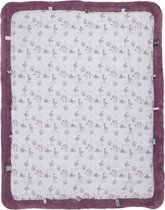 Snoozebaby speelkleed of boxkleed Cheerful Playing - Oekotex materiaal - met labeltjes - 75x95cm - Soft Mauve