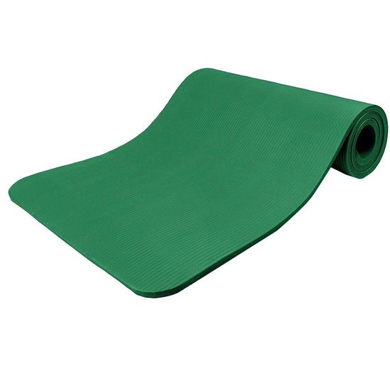 Yoga mat groen, 190x100x1,5 cm dik, fitnessmat, pilates, aerobics | bol.com