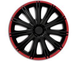Autostyle Wieldoppen 16 inch Nero Zwart/Rood - ABS