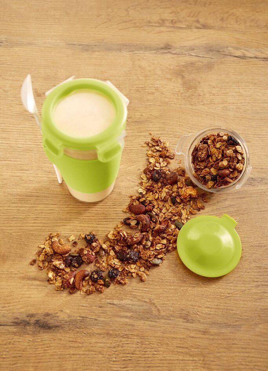 Go Muesli Cup To Go, 4 pièces, 100 % sans BPA, tasse à yaourt avec