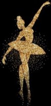MiniArt Crafts, Ballerina in gold, 39x55 cm (nivo: standaard)