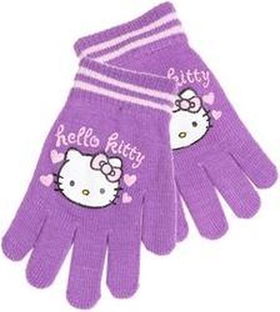 Hello Kitty kinder handschoenen paars