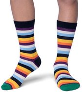 Kinder Fun sokken Katoen Multicolor Strepen 35-38 per 2 paar