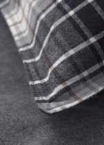 Marc O'Polo Winter Check Kussensloop - Flanel - 60x70 cm - Anthracite