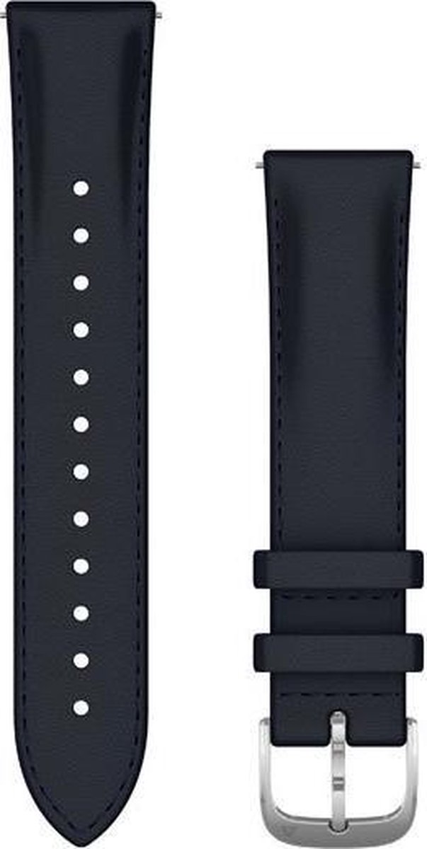 Garmin Leren Bandje Blauw 20mm