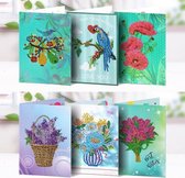 Diamond Painting Kaart Set Bloemen