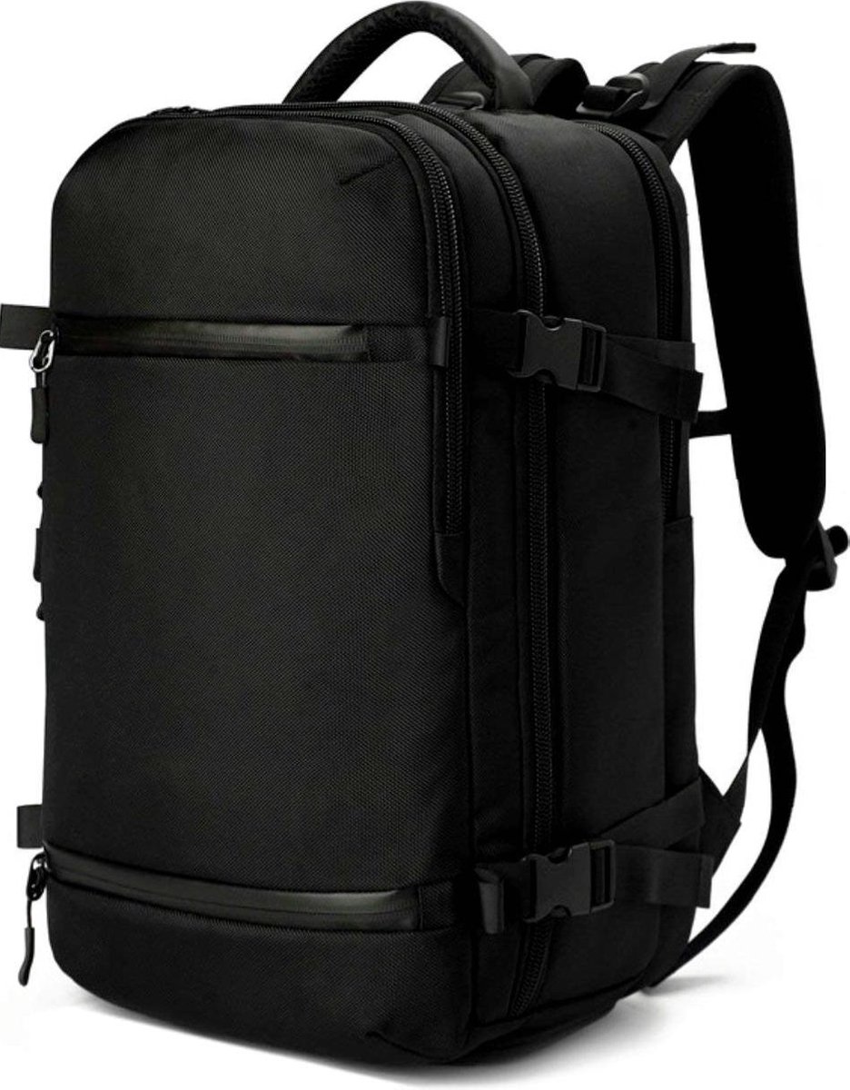 Globeless - Omnistow - Handbagage rugzak - 51x33x20cm - Cabin approved backpack - Zwart - 40L - Globeless