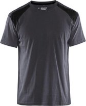 Werkshirt Blåkläder Bi-Colour Medium grijs/Zwart - maat XL