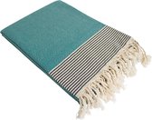 Fashion4wellness Fouta Sousse  /  HAMAMDOEK- STRANDLAKEN - SAUNADOEK - 200 X 100 CM KATOEN