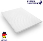 Mister Sandman traagschuim topmatras - 160 x 200 cm - premium tijk - 5cm hoog - visco memory foam