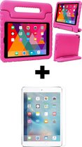 iPad Air 3 Hoes Kinder Hoesje Kids Case Met Screenprotector Glas - iPad Air 3 Hoesje Kindvriendelijk Shockproof Cover - Roze