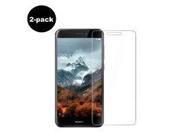 Screenprotector - 2 Stuks - Geschikt voor Huawei P9 Lite (2017) - Extra Sterk - Beschermglas - Gehard Glas - Tempered Glass - Screen Protector