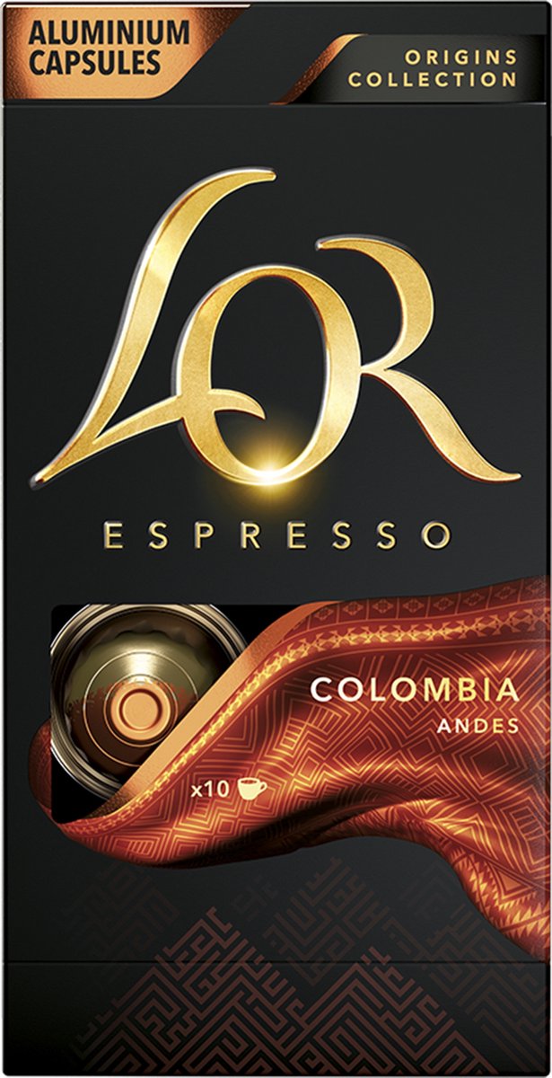 L'OR Espresso Origins Colombia (8) - 10 x 10 Koffiecups - L'OR