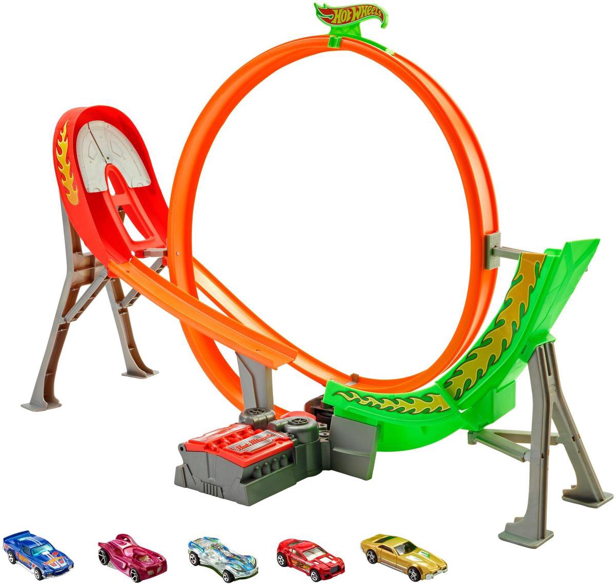 Bol.com Hot Wheels Power Shift Racebaan met 5 diecast aanbieding