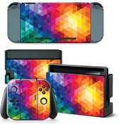 Colorful skin - Geschikt voor Nintendo Switch - 1 console skin en 2 controller skins