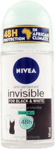 Nivea Invisible For Black & White Deo Roller - Fresh Mist