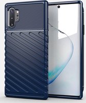 Samsung Galaxy Note 10 Plus Twill Texture Hoesje Blauw