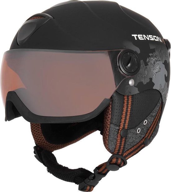 Tenson Delta Visor skihelm L Black | bol.com