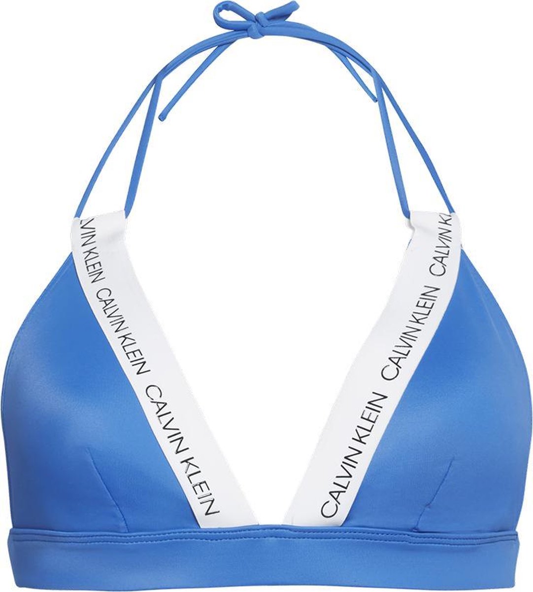 Calvin Klein - Dames - Triangle Bikini Top - Blauw - M | bol.com