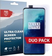 Rosso Screen Protector Ultra Clear Duo Pack Geschikt voor OnePlus 7T Pro | Folie | 2 Stuks
