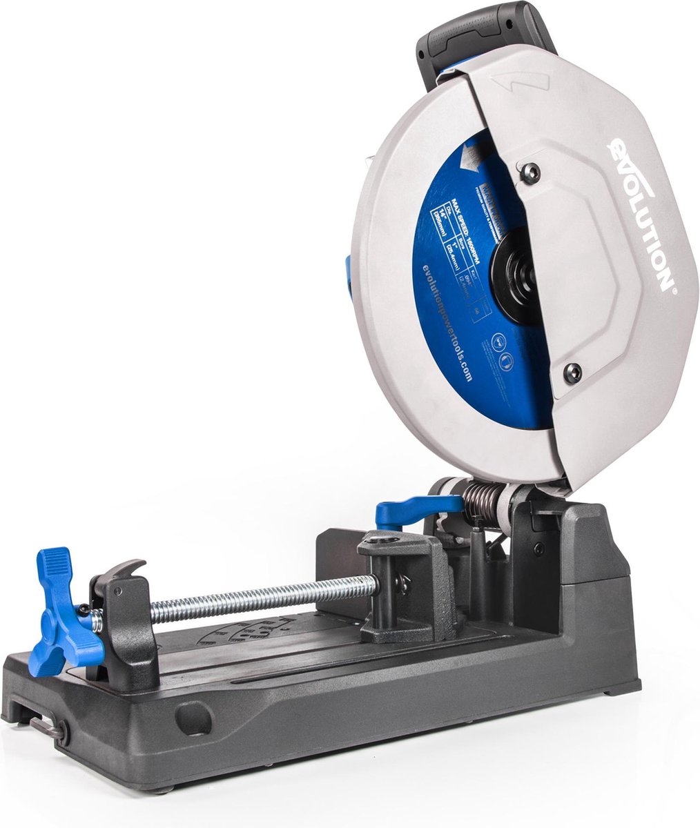 EVOLUTION - S355CPS | Afkortzaag / DOORSLIJPMACHINE Raptor 355mm - DIA 355 MM - 2200W - 28KG
