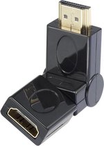 SpeaKa Professional SP-7870500 HDMI Adapter [1x HDMI-stekker - 1x HDMI-bus] Zwart Vergulde steekcontacten