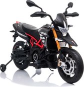 Kinder motor Kinder scooter Aprilia Dorsoduro 900, 12V motor zwart/rood, leder