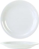 Cosy en Trendy Everyday White Dinerborden 23,5cm  - Porselein - (Set van 6) En Yourkitchen E-kookboek - Heerlijke Smulrecepten